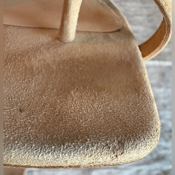 Preloved VERONICA BEARD Alanis Kitten Heel Slide Sandals in Sand Size 6.5 - Picture 6 of 8